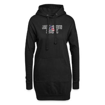 Just Gonna Send It American Flag Motocross - Hoodie-Kleid - Schwarz - Vorne