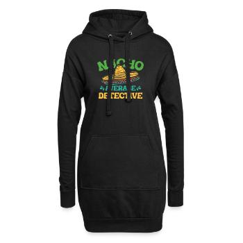 Nacho Détective - Sweat-shirt à capuche long Femme - noir - Devant