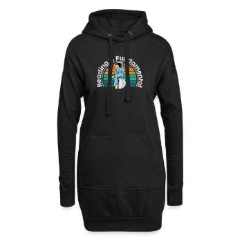La lecture est fondamentale - Sweat-shirt à capuche long Femme - noir - Devant