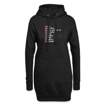 Altenpfleger Geschenk Betreuer - Hoodie-Kleid - Schwarz - Vorne