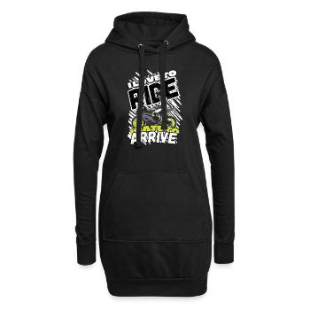 Motorcycle Lifestyle / Motorrad / Motorräder biker - Hoodie-Kleid - Schwarz - Vorne