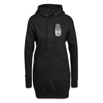 Bolonka Zwetna Chiens cadeaux - Sweat-shirt à capuche long Femme - noir - Devant