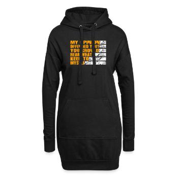 My Opinion Offended You Shirt Adult Humor Novelty - Hoodie Dress - black - Front