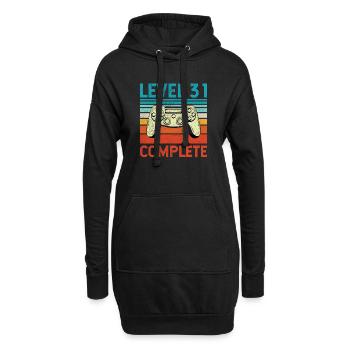 Level 31 Complete - Hoodie Dress - black - Front