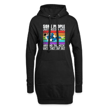 Certaines personnes ont juste besoin d’un combattant en cage câlin - Sweat-shirt à capuche long Femme - noir - Devant