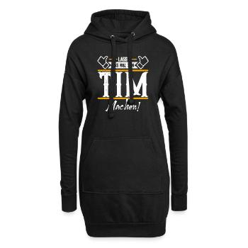 Tim Geschenkidee Geschenk Geburtstag - Hoodie-Kleid - Schwarz - Vorne