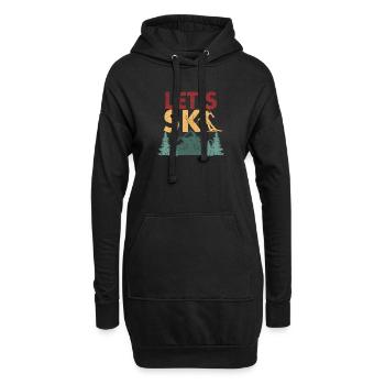 Drôle de sport de performance hiver ski de montagne Let’s - Sweat-shirt à capuche long Femme - noir - Devant