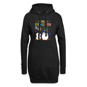 King Penguin Emperor Penguin Penguin Gift - Sweat-shirt à capuche long Femme - noir - Devant