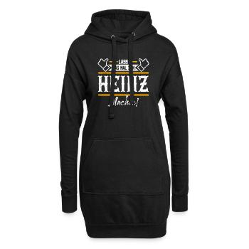 Heinz Geschenkidee Geschenk Geburtstag - Hoodie-Kleid - Schwarz - Vorne