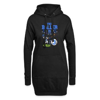 Joueur de baseball Ce baller est 3 anniversaire de baseball - Sweat-shirt à capuche long Femme - noir - Devant