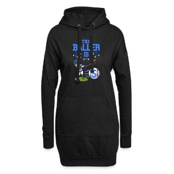 Joueur de baseball Ce joueur est 5 ans de baseball - Sweat-shirt à capuche long Femme - noir - Devant
