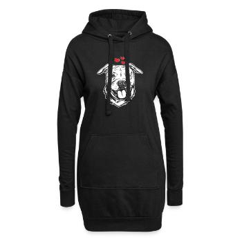 American Staffordshire Bull Terrier Staffy Dog - Sweat-shirt à capuche long Femme - noir - Devant