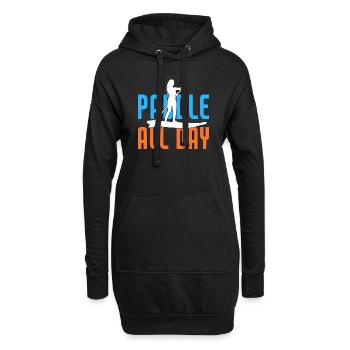 SUP Paddle Board Paddleboarding - Hoodie-Kleid - Schwarz - Vorne