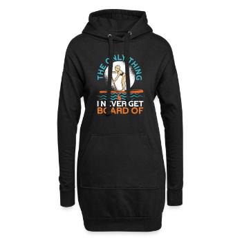 SUP Paddle Board Paddleboarding - Hoodie-Kleid - Schwarz - Vorne