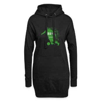 Équipe nationale Arabie saoudite Football Worldmost - Sweat-shirt à capuche long Femme - noir - Devant
