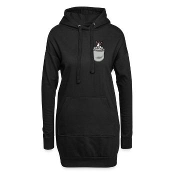 Bull Terrier Chiens cadeaux - Sweat-shirt à capuche long Femme - noir - Devant
