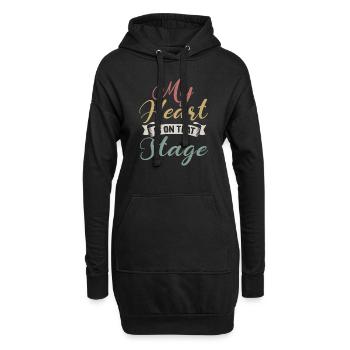 Actrice Drame Broadway Musical Theater - Sweat-shirt à capuche long Femme - noir - Devant