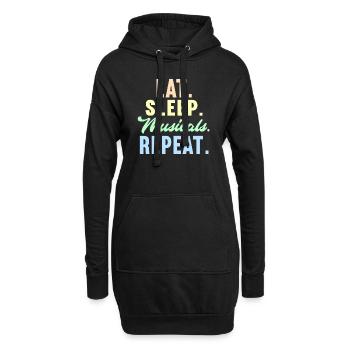 Schauspielerin Drama Broadway Musical Theater - Hoodie-Kleid - Schwarz - Vorne