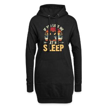 If You Love Let Me Sleep koalas - Sweat-shirt à capuche long Femme - noir - Devant