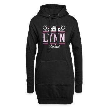 Lynn Geschenkidee Geschenk Geburtstag - Hoodie-Kleid - Schwarz - Vorne