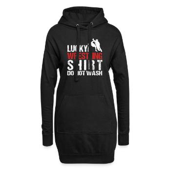 Lutte Lutte Lutteur Lutteur Cadeau de lutteur - Sweat-shirt à capuche long Femme - noir - Devant