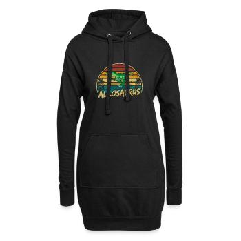 Allosaurus Dinosaure Enfants Dino Cadeau - Sweat-shirt à capuche long Femme - noir - Devant