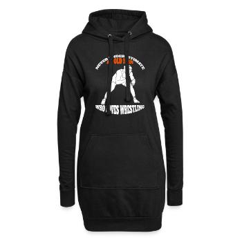 Wrestling lustige Spruch Ringen Geschenk Ringer - Hoodie-Kleid - Schwarz - Vorne