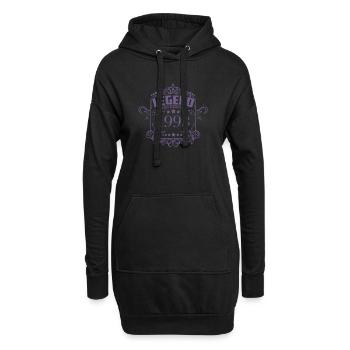 Eine Legende wurde Jahrgang 1993 geboren - Hoodie-Kleid - Schwarz - Vorne