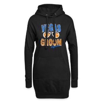 Cool Retro Vegas Groom Squad Vegas Wedding T-Shirt - Hoodie-Kleid - Schwarz - Vorne