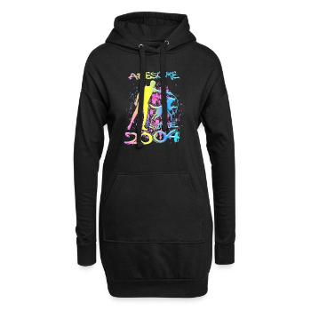 Awesome since 2004. Agility, Hundetraining - Hoodie-Kleid - Schwarz - Vorne