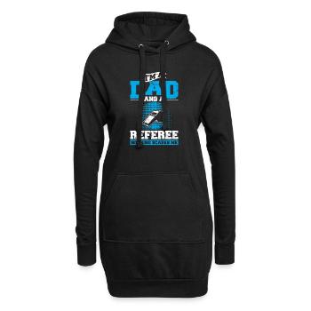 I'm A Dad And Referee Soccer Dad Ref Father Soccer - Hoodie-Kleid - Schwarz - Vorne