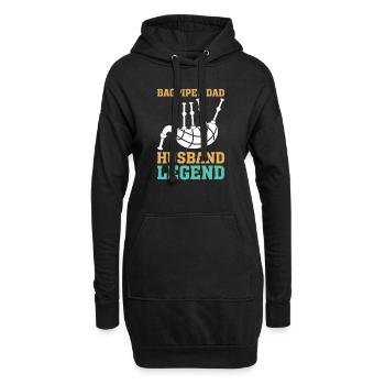 Bagpipes Father Bagpipe Musician Papa - Hoodie Dress - black - Front