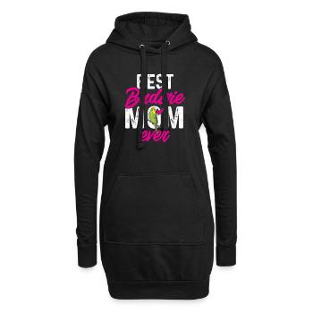 Budgerigar Perruche Oiseau Cadeau pour animaux de compagnie - Sweat-shirt à capuche long Femme - noir - Devant
