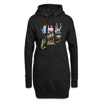 Braut Braut Hochzeit Junggesellenabschied Brautjungfernabschied - Hoodie-Kleid - Schwarz - Vorne