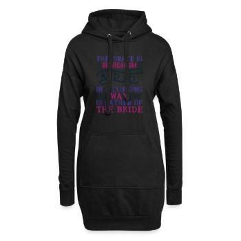 Der Pirat ist Surrealismus und so auf merkwürdige Weise - Hoodie-Kleid - Schwarz - Vorne