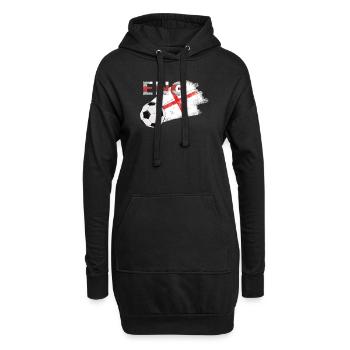 Fahne England - Hoodie-Kleid - Schwarz - Vorne