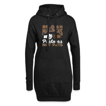 Malinois Belgischer Schäferhund Mechelaar Hund - Hoodie-Kleid - Schwarz - Vorne