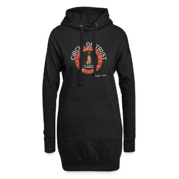 Malinois Belgischer Schäferhund Mechelaar Hund - Hoodie-Kleid - Schwarz - Vorne