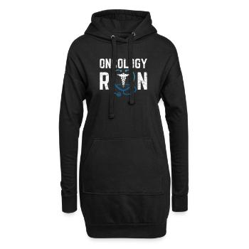 Oncologie Docteur Oncologie Infirmière Cancer Care Oncolog - Sweat-shirt à capuche long Femme - noir - Devant