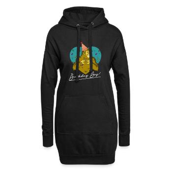 Bigfoot Party Supplies Birthday Boy Sasquatch - Hoodie Dress - black - Front