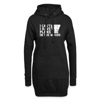 Bigfoot Party Supplies I Can’t I Have Plans In - Sweat-shirt à capuche long Femme - noir - Devant