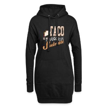 Taco Is My Soulmate Retro Taco Lover Designs - Hoodie-Kleid - Schwarz - Vorne