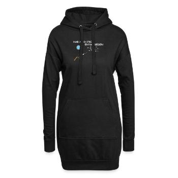 Angler Geschenkidee Hobby Angeln - Hoodie-Kleid - Schwarz - Vorne