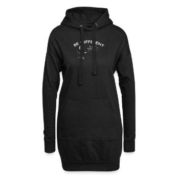 Angler Geschenkidee Hobby Angeln - Hoodie-Kleid - Schwarz - Vorne