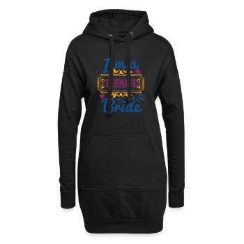 Ich bin eine Braut im Teenageralter - Hoodie-Kleid - Schwarz - Vorne