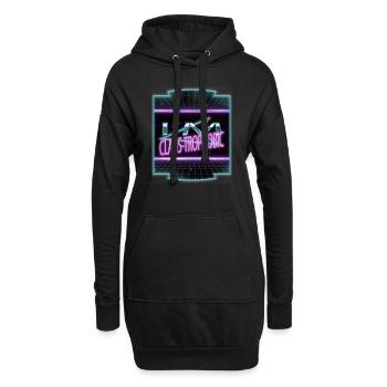 computer quote christmas vacation funny couples - Hoodie-Kleid - Schwarz - Vorne