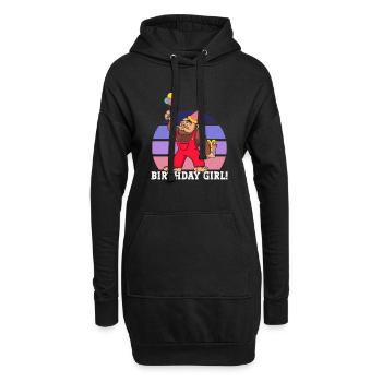 Bigfoot Party fournit Birthday Girl Sasquatch - Sweat-shirt à capuche long Femme - noir - Devant