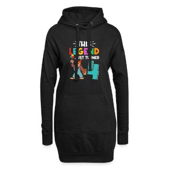 Bigfoot Party fournit cette légende qui vient d’avoir 4 ans - Sweat-shirt à capuche long Femme - noir - Devant