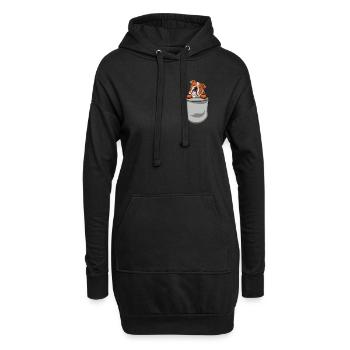 Deutsch Bulldog Dog Dog Propriétaire - Sweat-shirt à capuche long Femme - noir - Devant