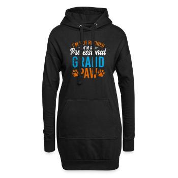 Je ne suis pas à la retraite chez un professionnel Grand Paw Dogs - Sweat-shirt à capuche long Femme - noir - Devant